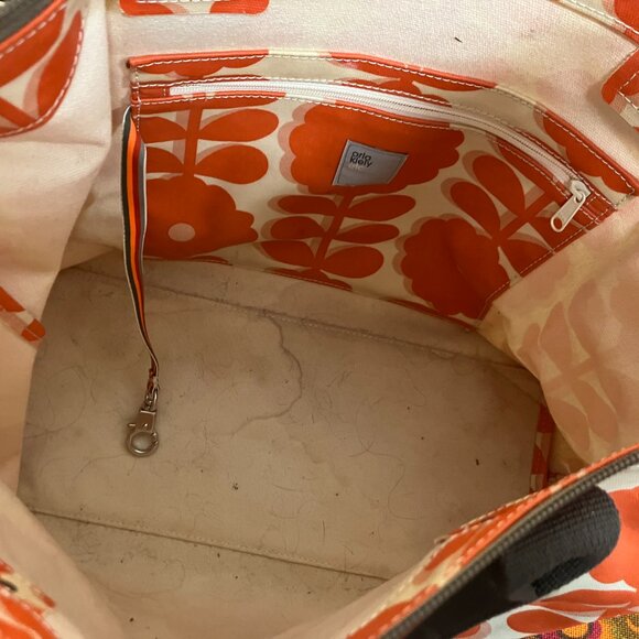 Orla Kiely Poppy Spring Bloom Classic Zip Shoulder bag tote - Picture 4 of 6